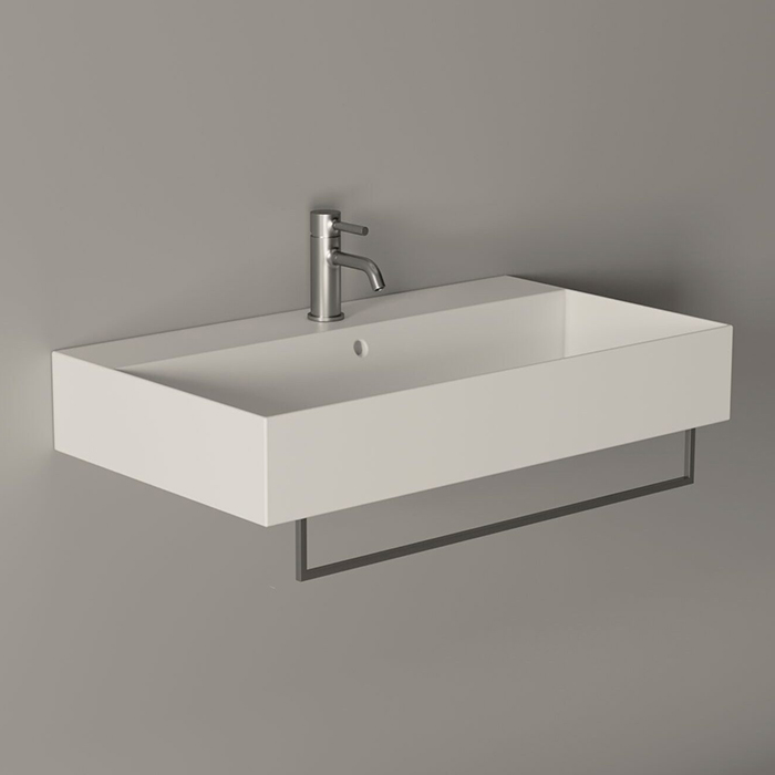 Фото Раковина Alice Spy 34330101 подвесная 81 см, цвет белый глянцевый