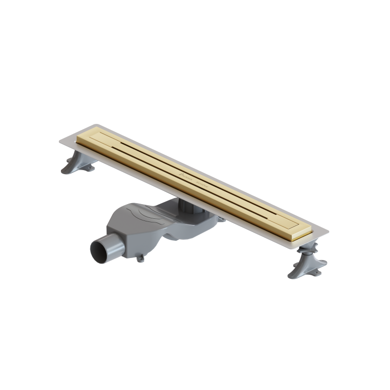 Фото Душевой лоток Boheme Premium Trendy 983-60-G, 60 см, с сифоном, золото глянец