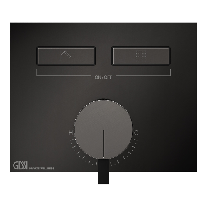 Фото Смеситель Gessi Hi-Fi 63079#706 для душа, черный хром глянец pvd