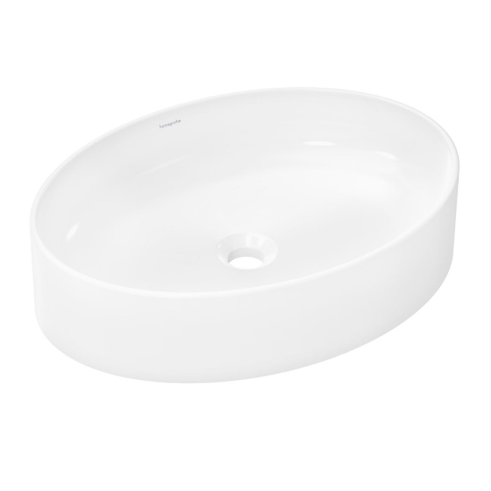 Фото Раковина Hansgrohe Xuniva 60165450 накладная 55 см, цвет белый