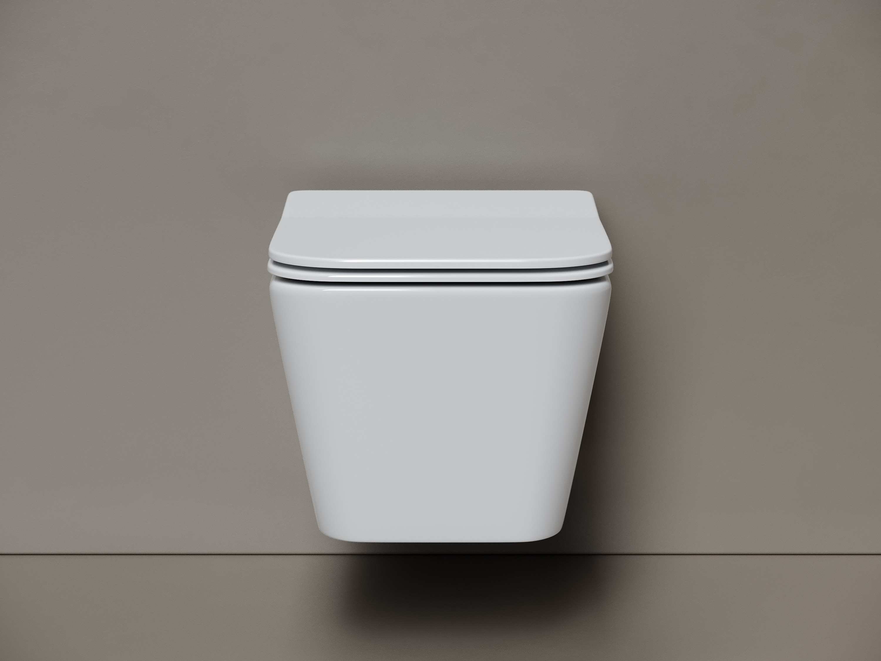 Фото Унитаз Ceramicanova Miro CN11003T с сиденьем подвесной, белый глянцевый