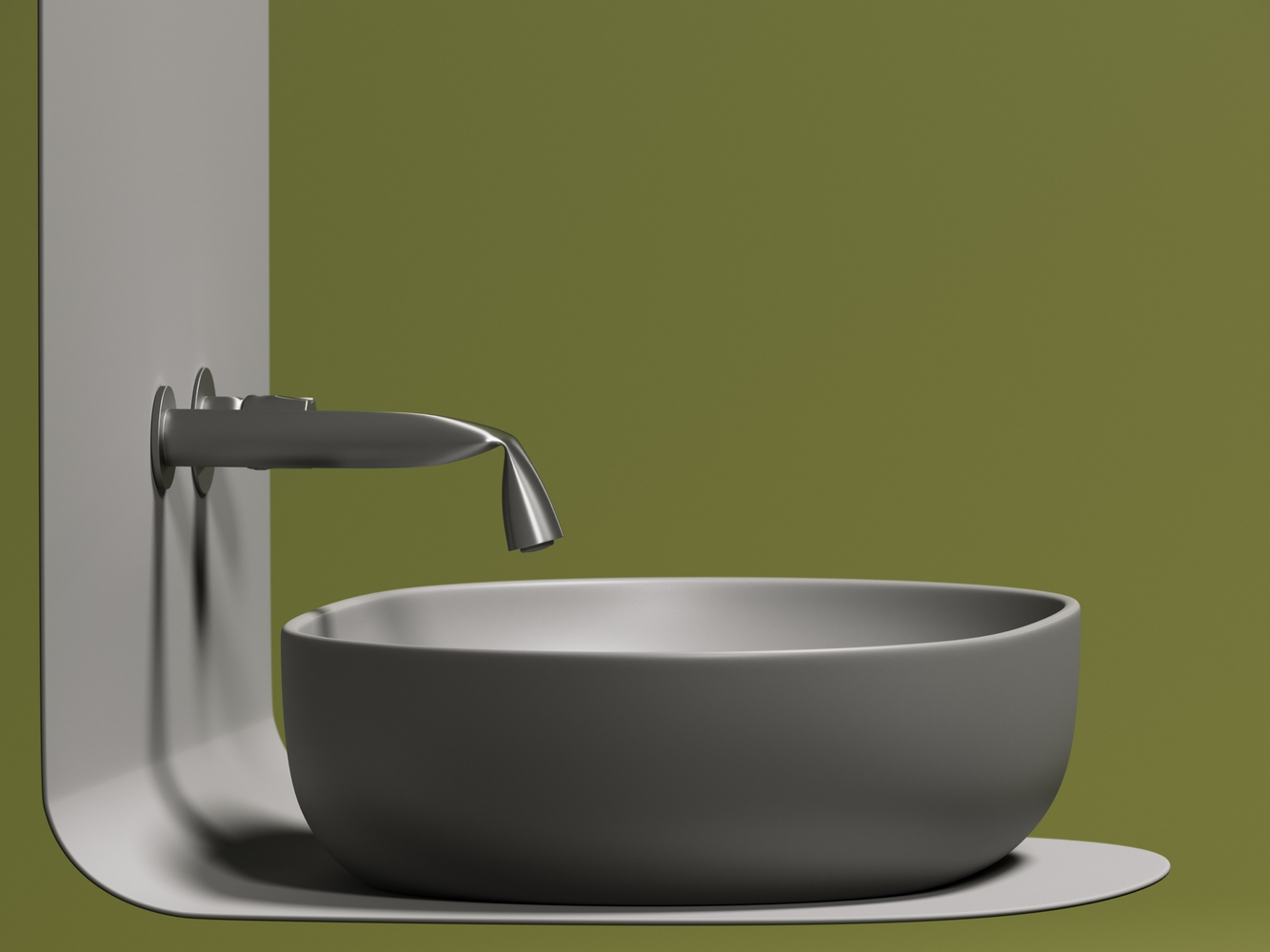 Фото Раковина Ceramicanova Element CN6047MH накладная 60 × 41,5 × 13,5 см, антрацит матовый