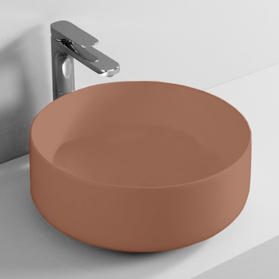 Фото Раковина Artceram Cognac COL001 40 00 настольная 42 см, цвет Tortora
