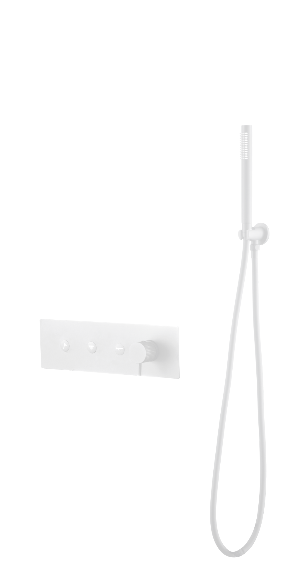 Фото Смеситель для душа Boheme Fusion 130-SYS-MW на 3 выхода белый матовый