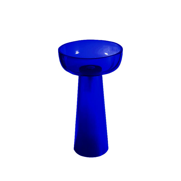 Фото Раковина Knief Solid Surface 70401XXX напольная 58.1 см, цвет Marine blue # XXX