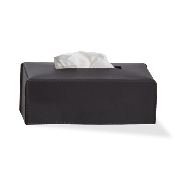 Фото Диспенсер для салфеток Decor Walther Nappa 0938090 настольный, черно-коричневый