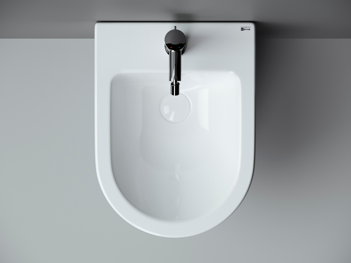 Фото Биде Ceramicanova Metropol CN4003 подвесное, белый глянцевый