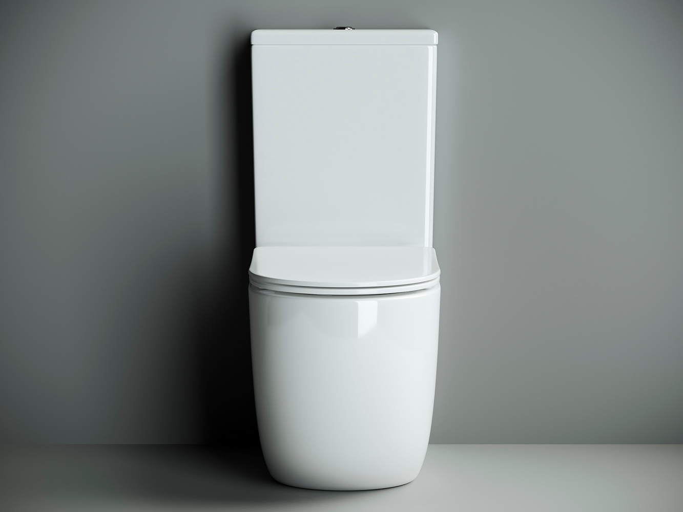 Фото Унитаз Ceramicanova Metropol CN4001 безободковый с сиденьем с бачком компакт, белый глянцевый