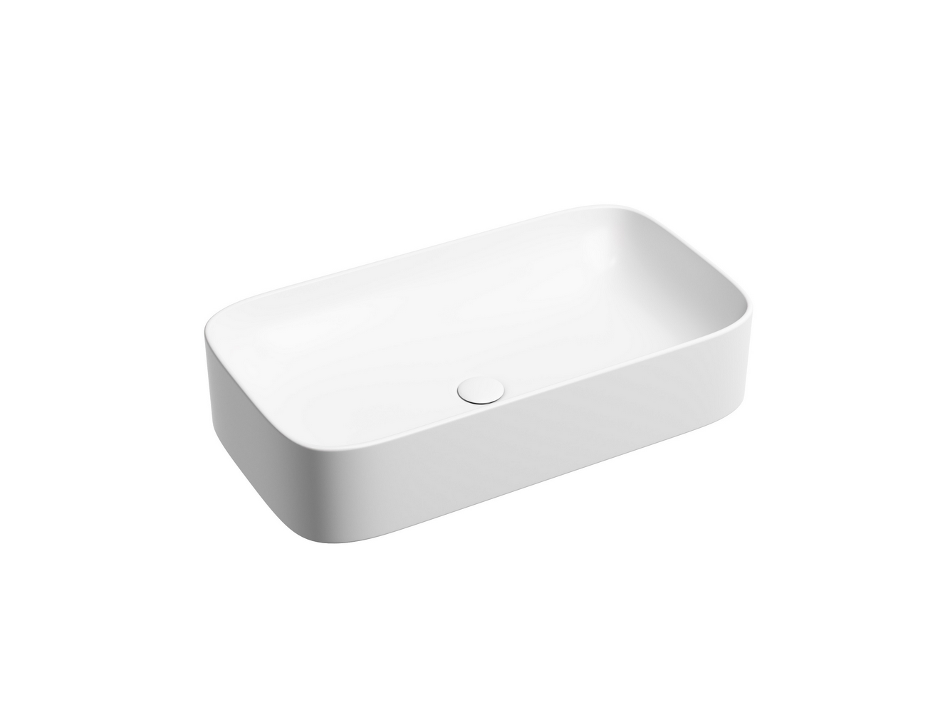 Фото Раковина Ceramicanova Element CN6054MW накладная 70,5 × 38 × 15 см, белый матовый
