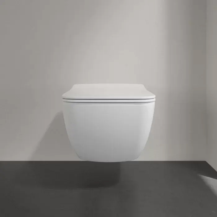 Фото Унитаз подвесной Villeroy & Boch Venticello 4611RL01, безободковый, с сиденьем с микролифтом, белый глянцевый