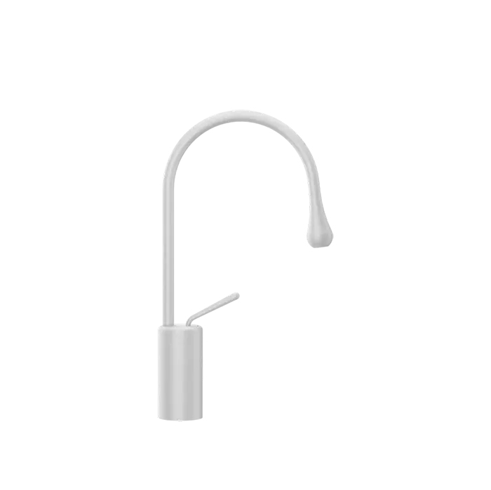 Фото Смеситель Gessi Goccia 33604#279 для раковины, белый матовый