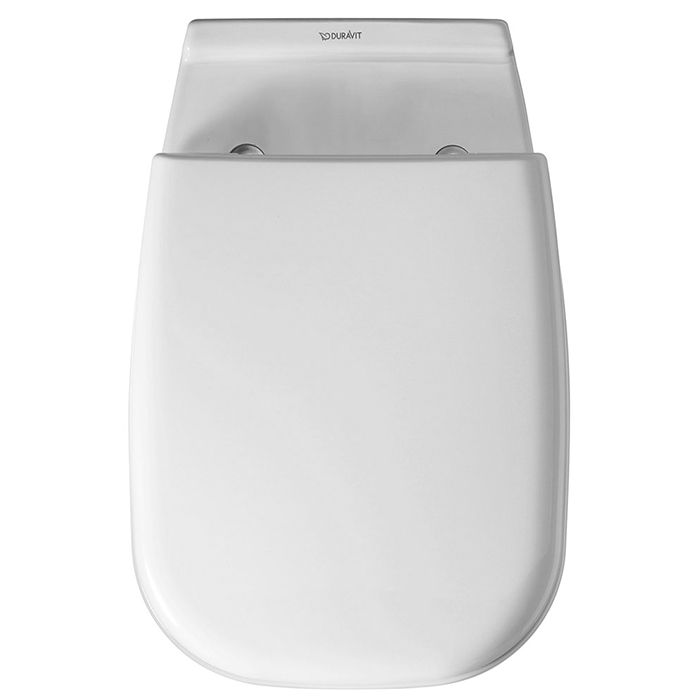 Фото Унитаз подвесной Duravit D-Code 45350900A1, с сиденьем с микролифтом, белый глянцевый