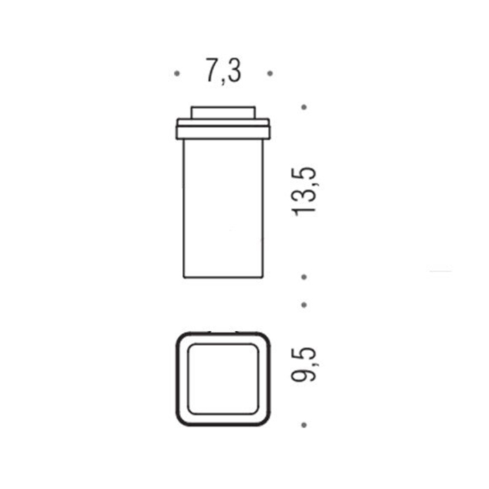 Фото Стекло стакана Colombo Basic B3752-VAN без держателя, стекло матовое