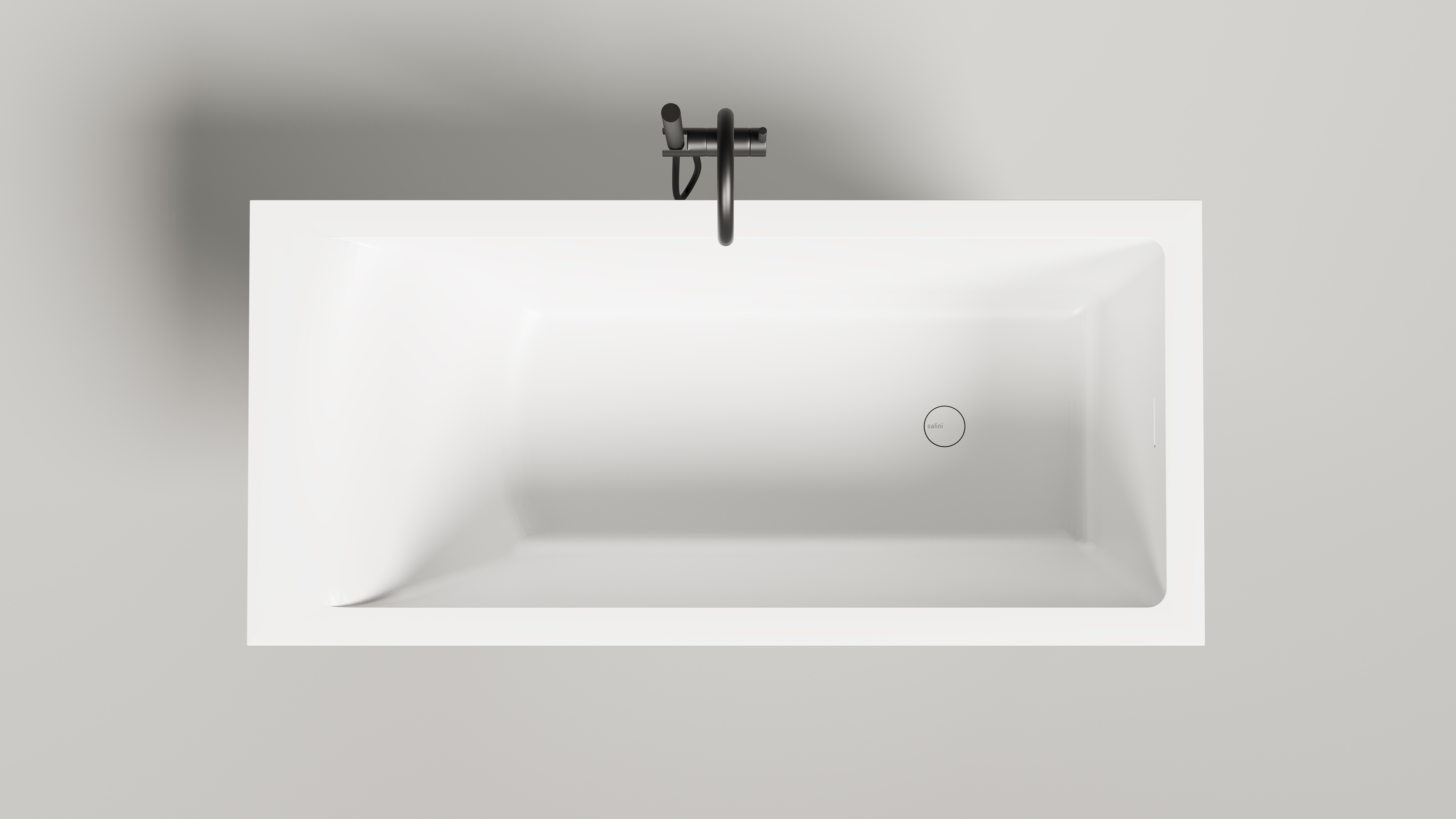 Фото Ванна Salini Cascata Kit 150x70 105012G встраиваемая из литьевого мрамора, белая глянцевая