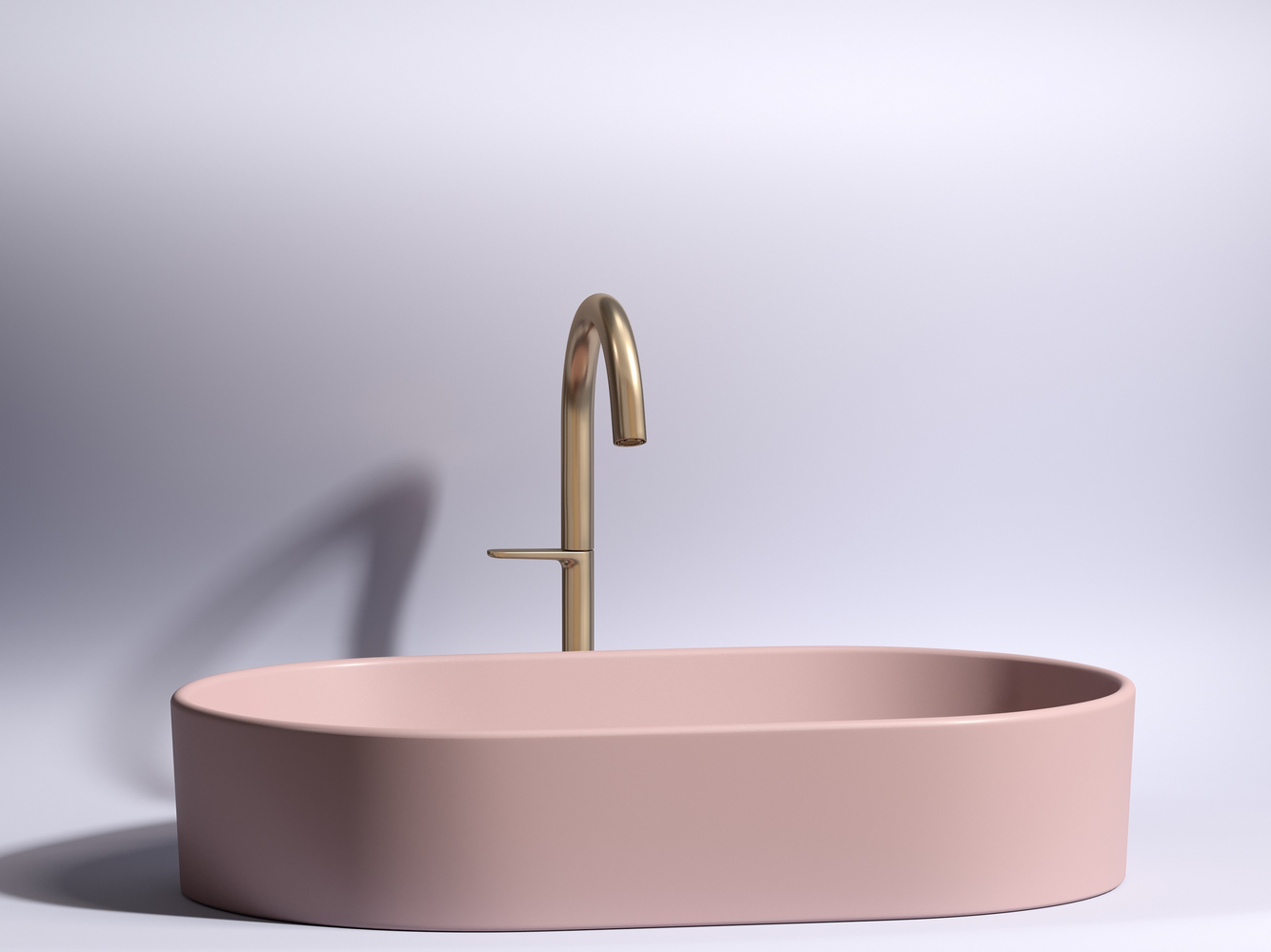 Фото Раковина Ceramicanova Element CN6048MP накладная 60 × 38,5 × 12,2 см, розовый матовый