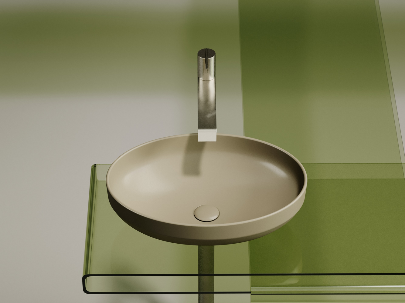 Фото Раковина Ceramicanova Element CN6056MC накладная 50,2 × 36,3 × 14,5 см, капучино матовый