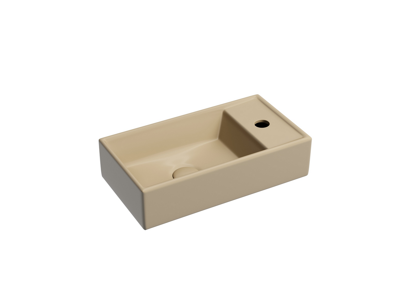 Фото Раковина Ceramicanova Element CN6051LMC подвесная 41 × 22,5 × 10,5 см, капучино матовый