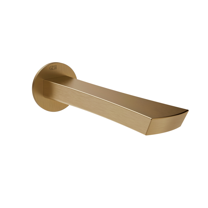 Фото Излив Gessi Ventaglio 72103#726 для ванны бронза браш pvd