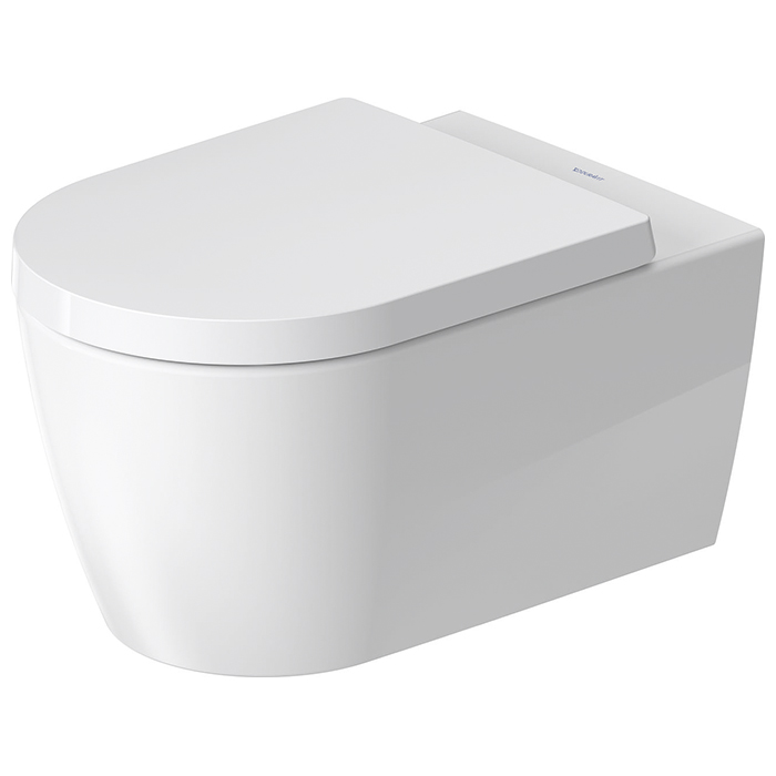 Фото Унитаз подвесной Duravit Me by Starck 2579092000, безободковый, без сиденья, белый глянцевый