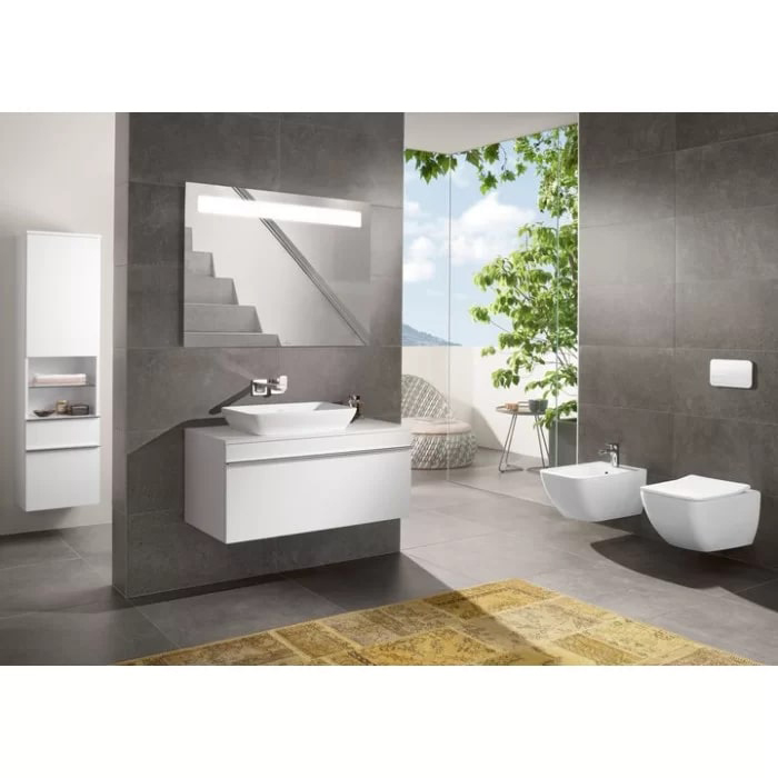 Фото Унитаз подвесной Villeroy & Boch Venticello 4611RSR1, безободковый, с сиденьем с микролифтом, белый глянцевый