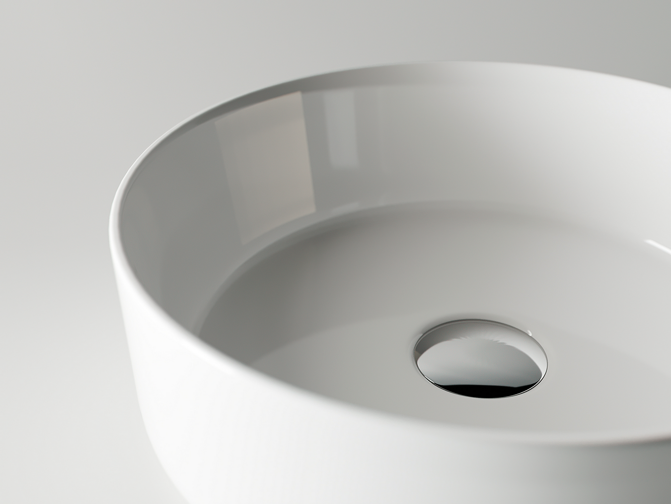 Фото Раковина Ceramicanova Element CN5001 накладная 36 × 36 × 12 см, белый глянцевый