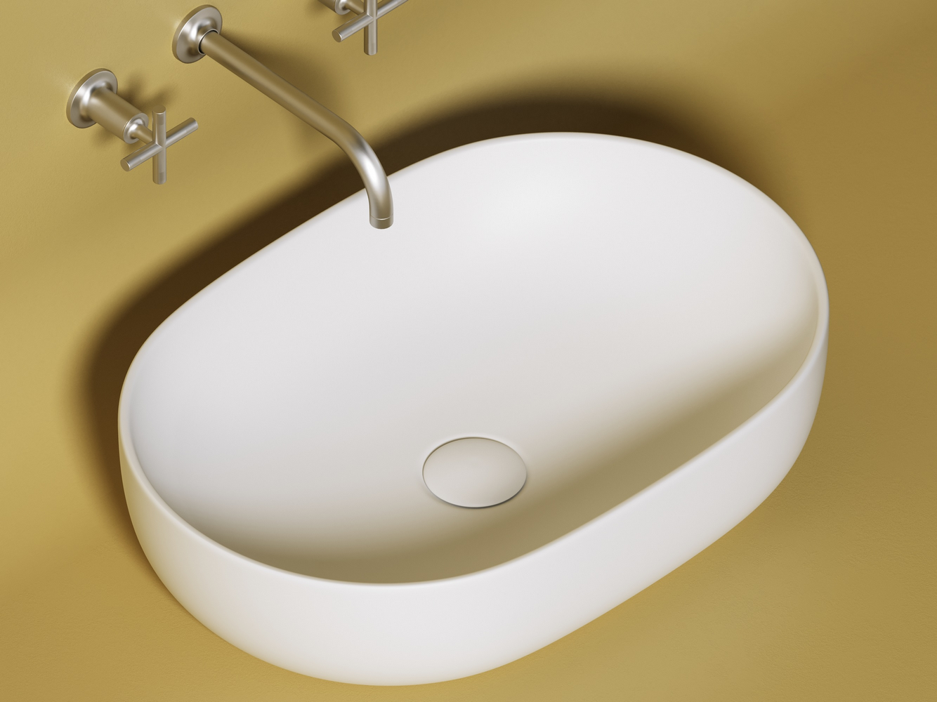 Фото Раковина Ceramicanova Element CN6047MW накладная 60 × 41,5 × 13,5 см, белый матовый