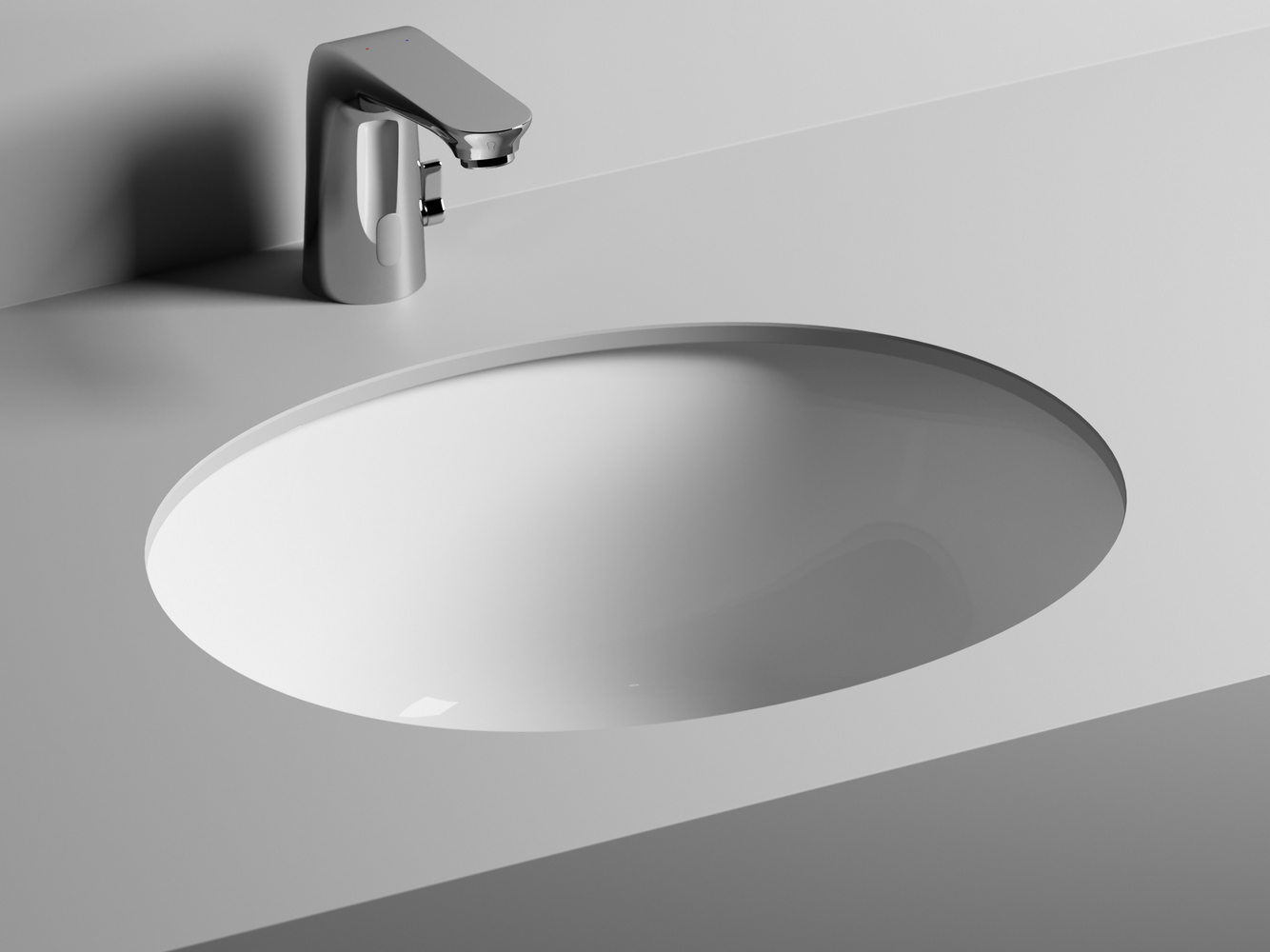 Фото Раковина Ceramicanova Element CN6042 встраиваемая под столешницу 51 × 42 × 19,5 см, белый глянцевый