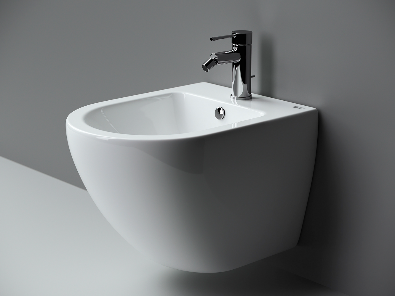 Фото Биде Ceramicanova Metropol CN4003 подвесное, белый глянцевый
