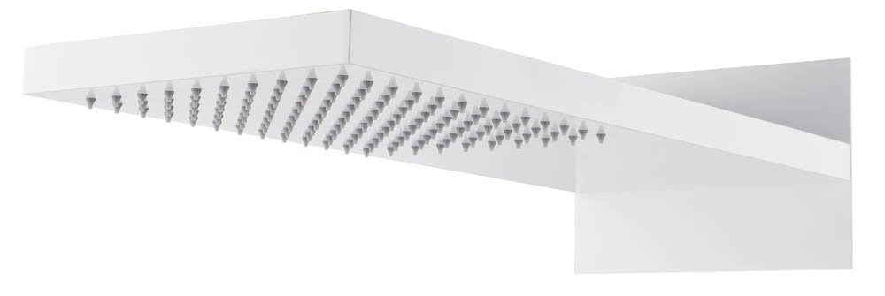 Фото Верхний душ Boheme Fusion 419-MW встраиваемый 55×23 см, матовый белый