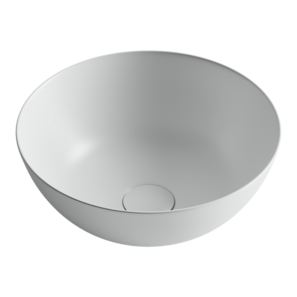 Фото Раковина Ceramicanova Element CN6003 накладная 35,8 × 35,8 × 15,5 см, белый матовый