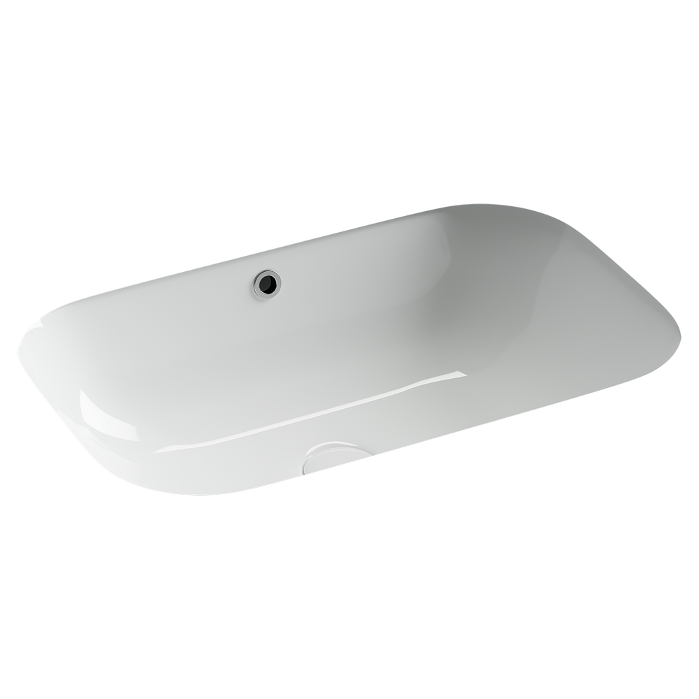 Фото Раковина Ceramicanova Era CN15007 встраиваемая под столешницу 61,5 × 41 × 19 см, белый глянцевый