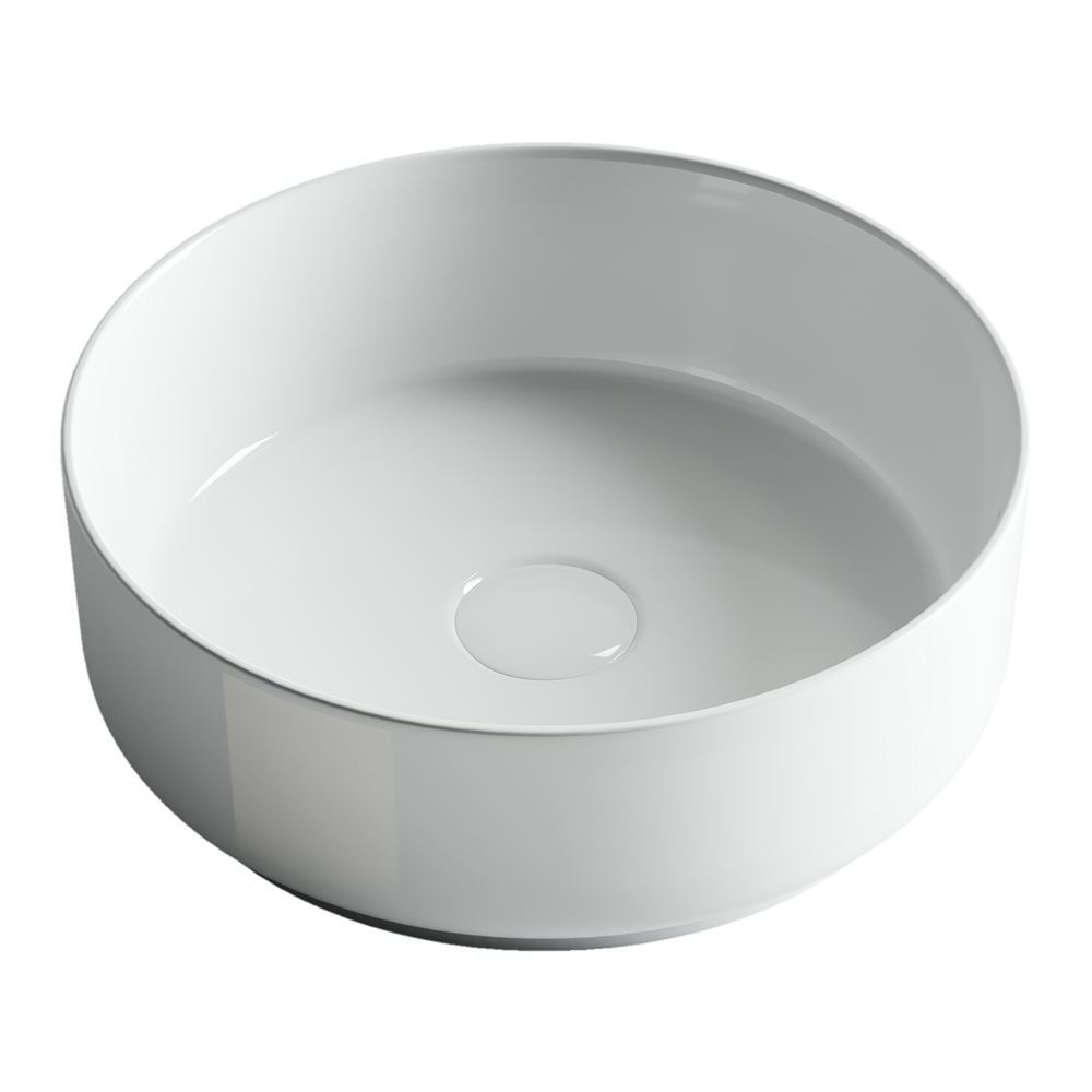 Фото Раковина Ceramicanova Element CN5001 накладная 36 × 36 × 12 см, белый глянцевый