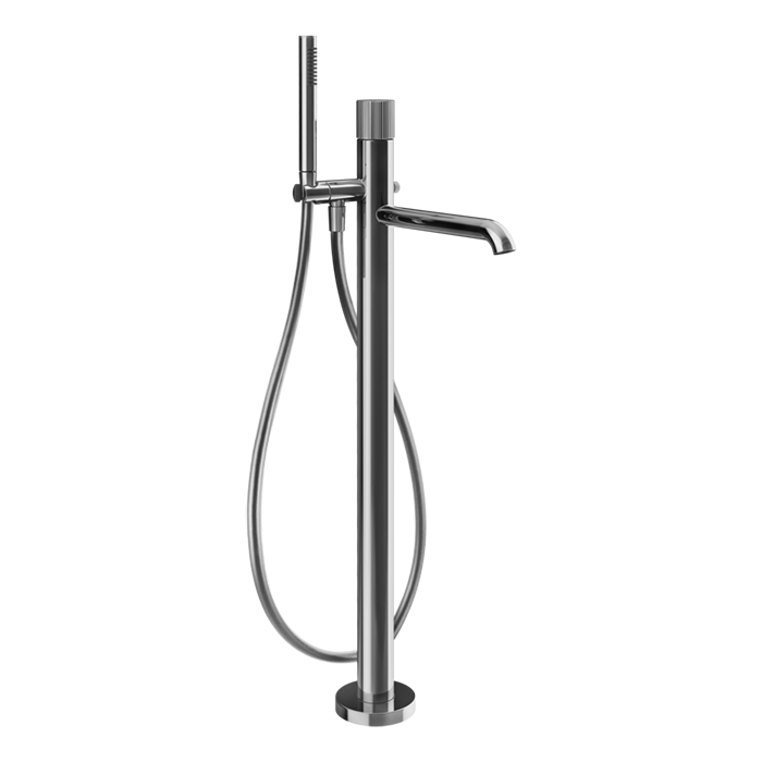 Фото Смеситель Gessi Habito 70528#031 напольный для ванны с душем, хром