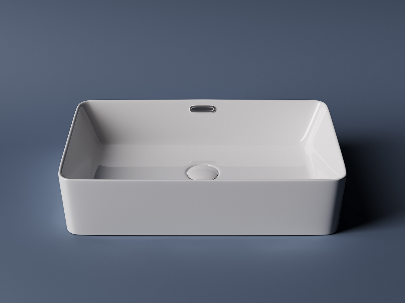 Фото Раковина Ceramicanova Element CN5025 накладная 60 × 38 × 14 см, белый глянцевый