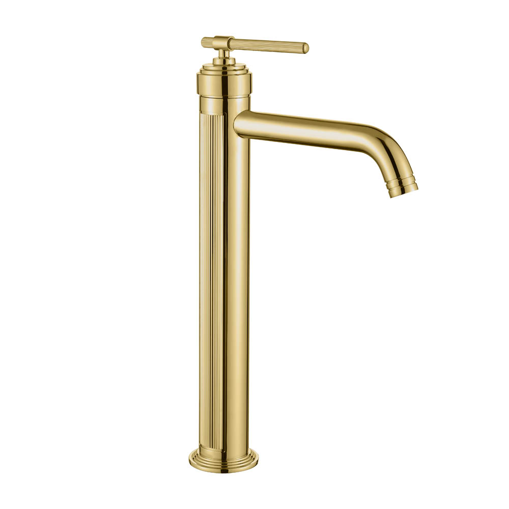 Фото Смеситель для раковины Boheme Eterna 172-G высокий золото глянец