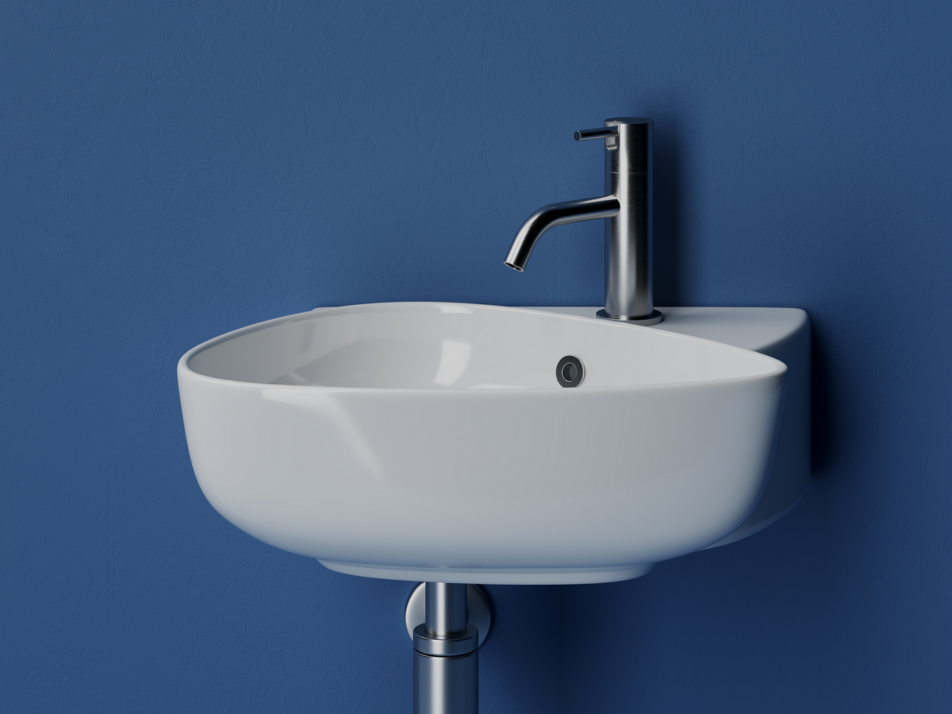 Фото Раковина Ceramicanova Element CN5049 подвесная 49,5 × 35 × 15,5 см, белый глянцевый