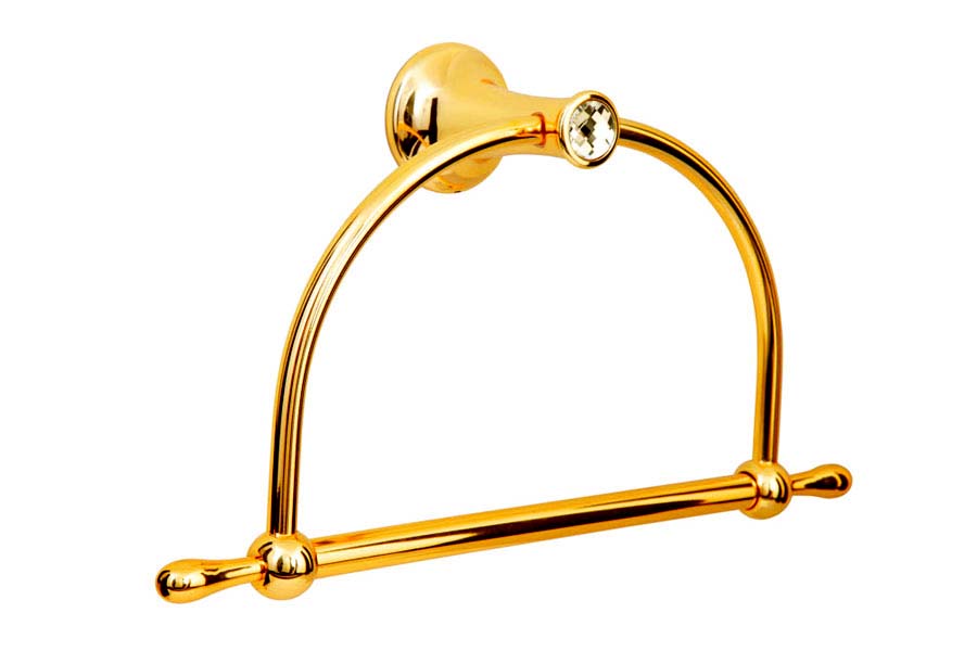 Фото Полотенцедержатель Boheme Chiaro 10505 золото 29 см