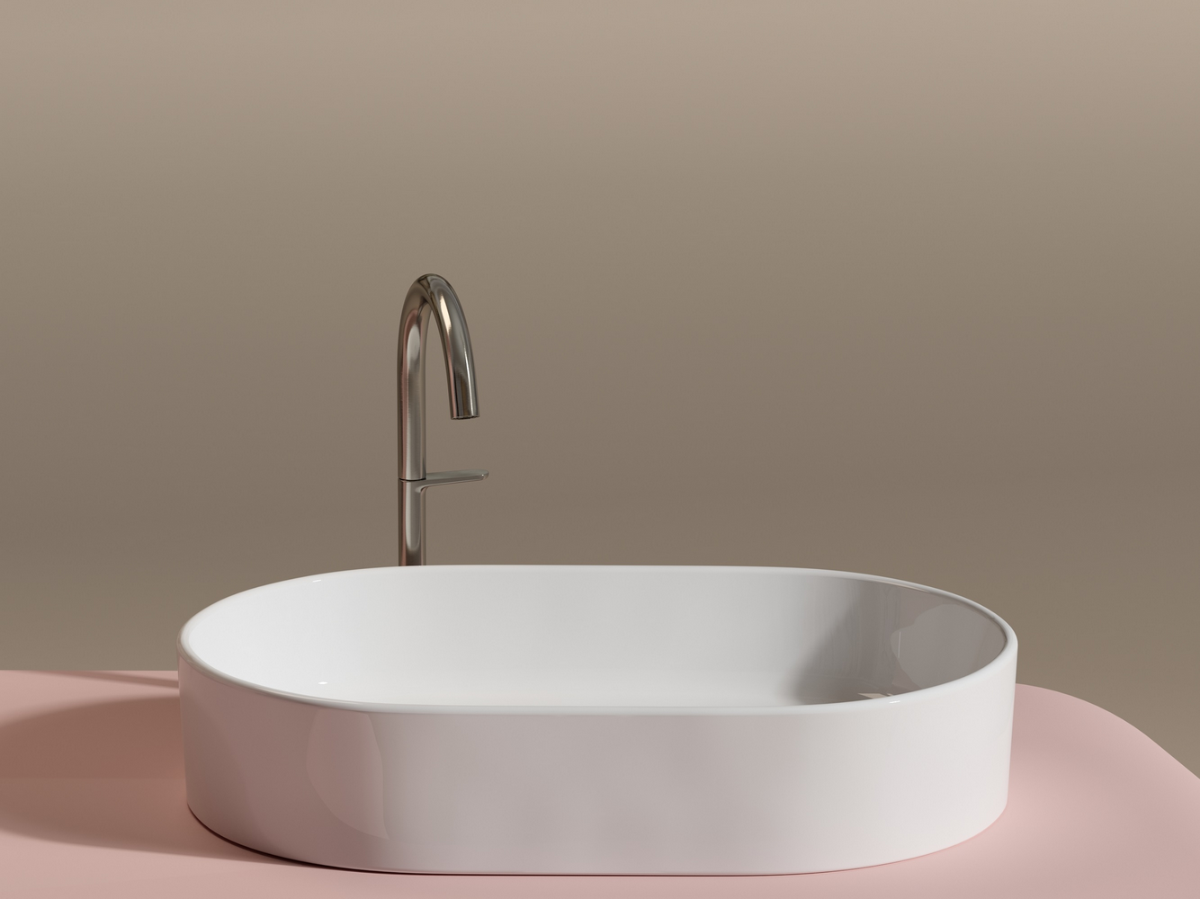 Фото Раковина Ceramicanova Element CN6048 накладная 60 × 38,5 × 12,2 см, белый глянцевый