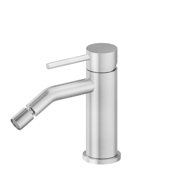 Фото Смеситель Newform X-Steel 316 69626X.50.050 для биде, нержавеющая сталь браш