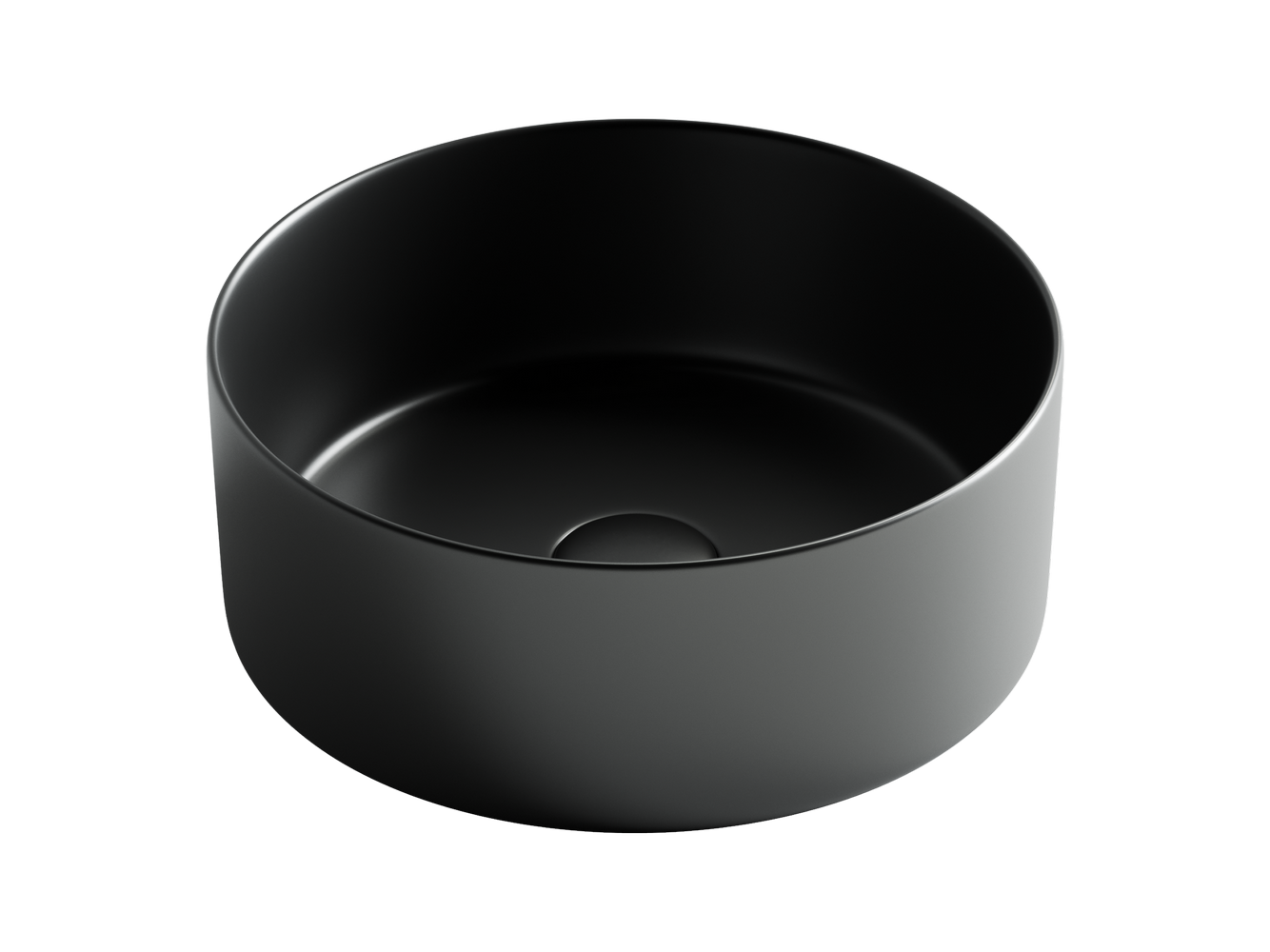 Фото Раковина Ceramicanova Element CN6032MB накладная 35,8 × 35,8 × 13,7 см, черный матовый