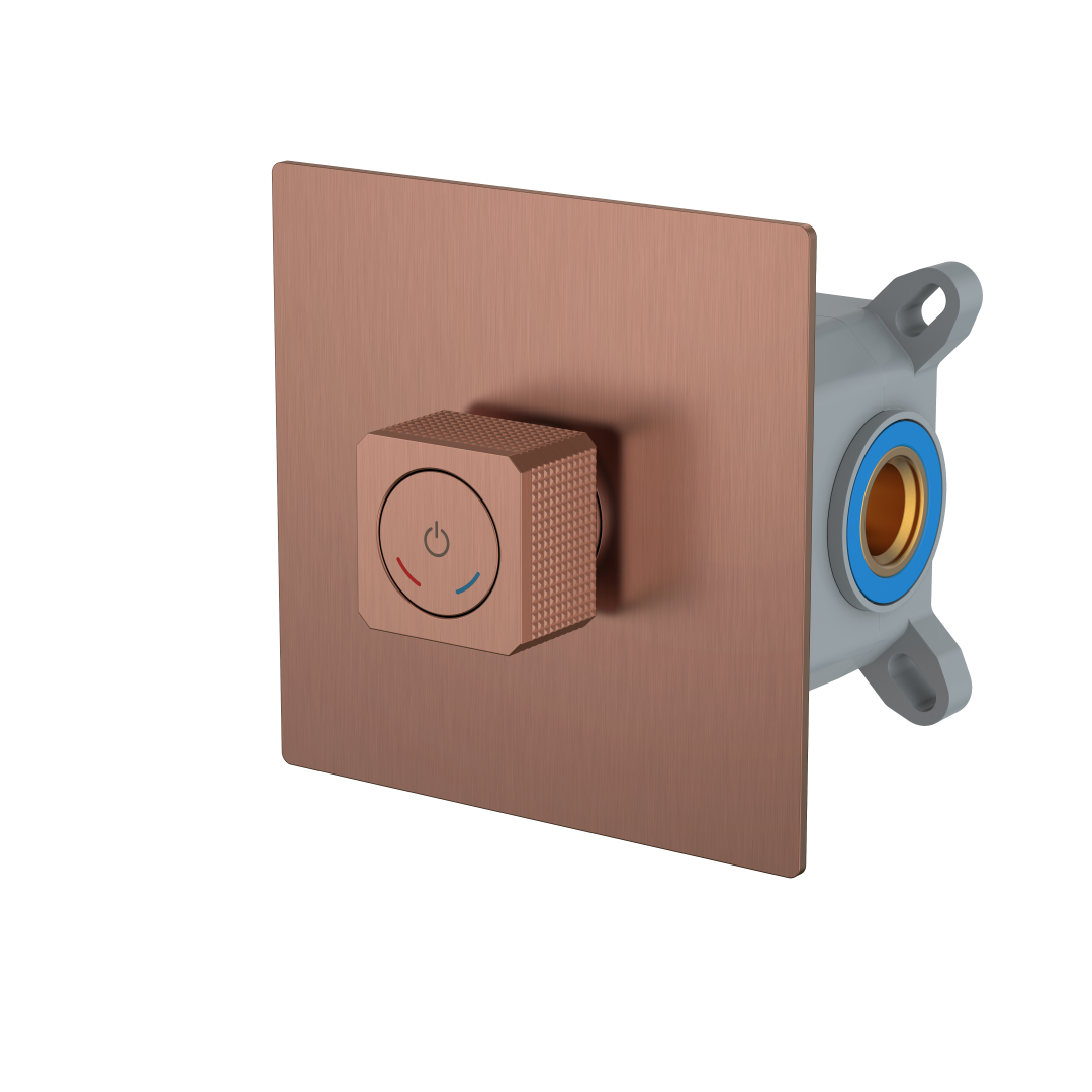 Фото Смеситель для душа Boheme Quad 154-5-BRB brushed bronze, янтарная бронза матовая