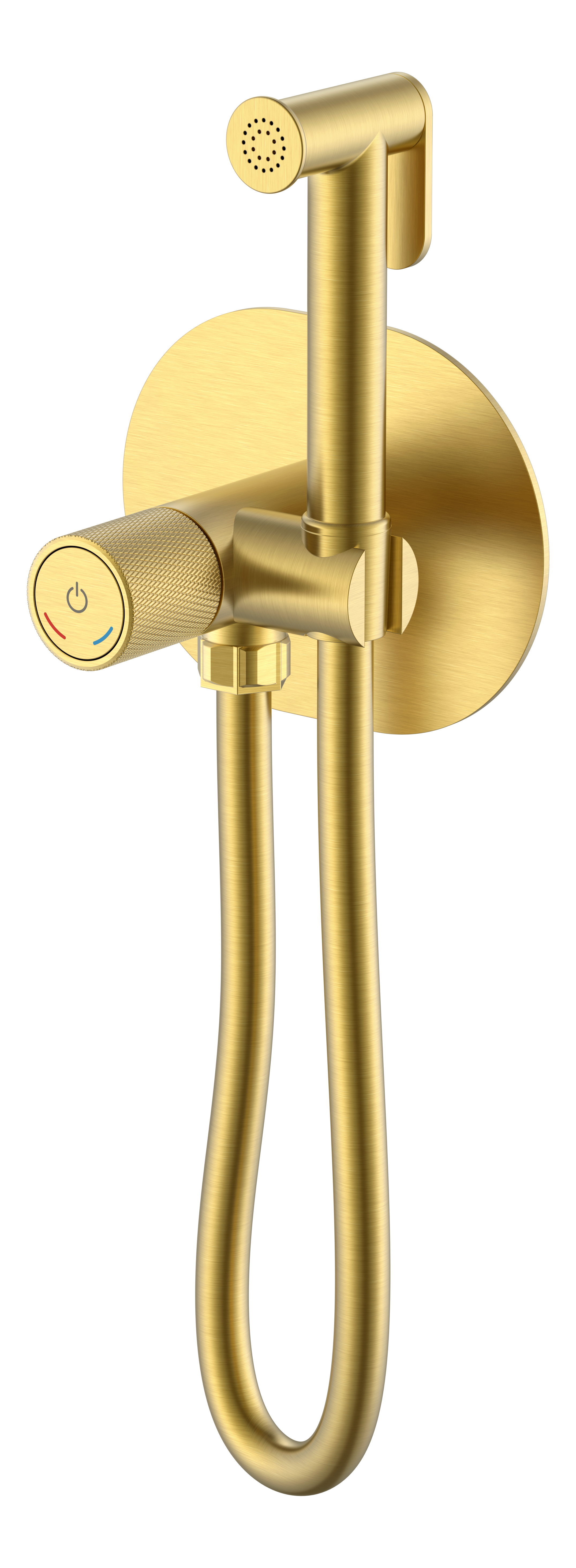 Фото Гигиенический душ Boheme Tech 157-MG со смесителем золото матовое