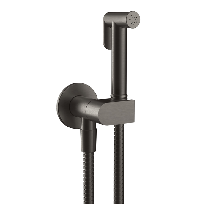 Фото Гигиенический душ Gessi Origini 45126#707, черный хром браш pvd