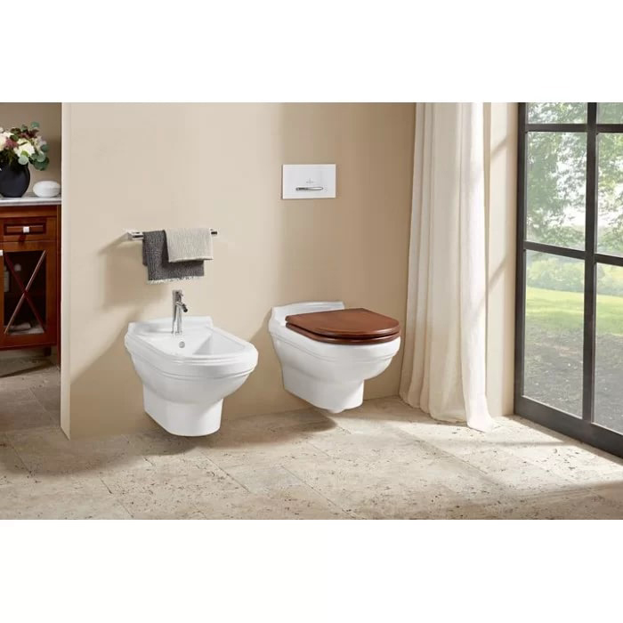 Фото Унитаз подвесной Villeroy & Boch Hommage 6661B0R1, без сиденья, белый глянцевый