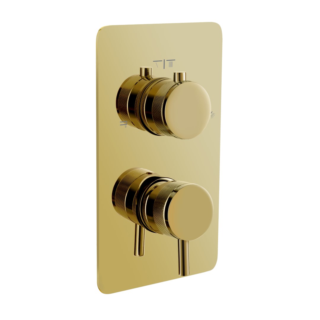 Фото Смеситель для душа Boheme Cell 135-3-G на 3 потока золото