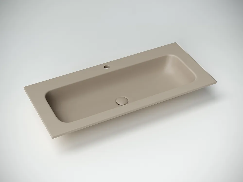 Фото Раковина Ceramicanova Grace CN7013MC мебельная 101 × 45,7 × 13,7 см, капучино матовый