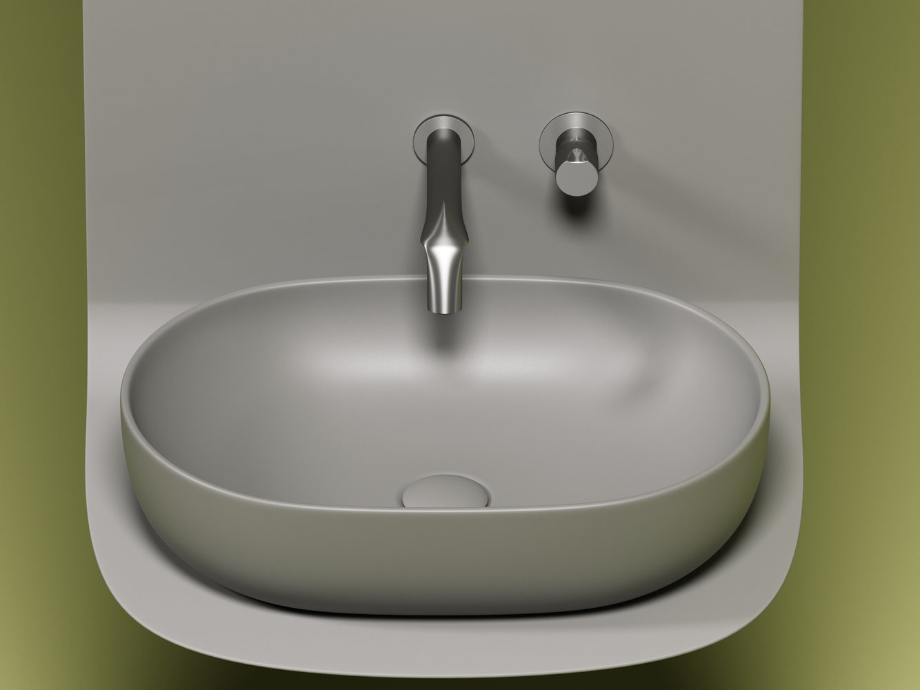 Фото Раковина Ceramicanova Element CN6047MH накладная 60 × 41,5 × 13,5 см, антрацит матовый