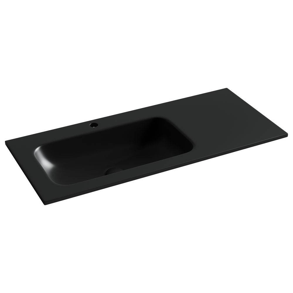 Фото Раковина Ceramicanova Grace CN7014MB мебельная 101 × 45,7 × 13,7 см, черный матовый