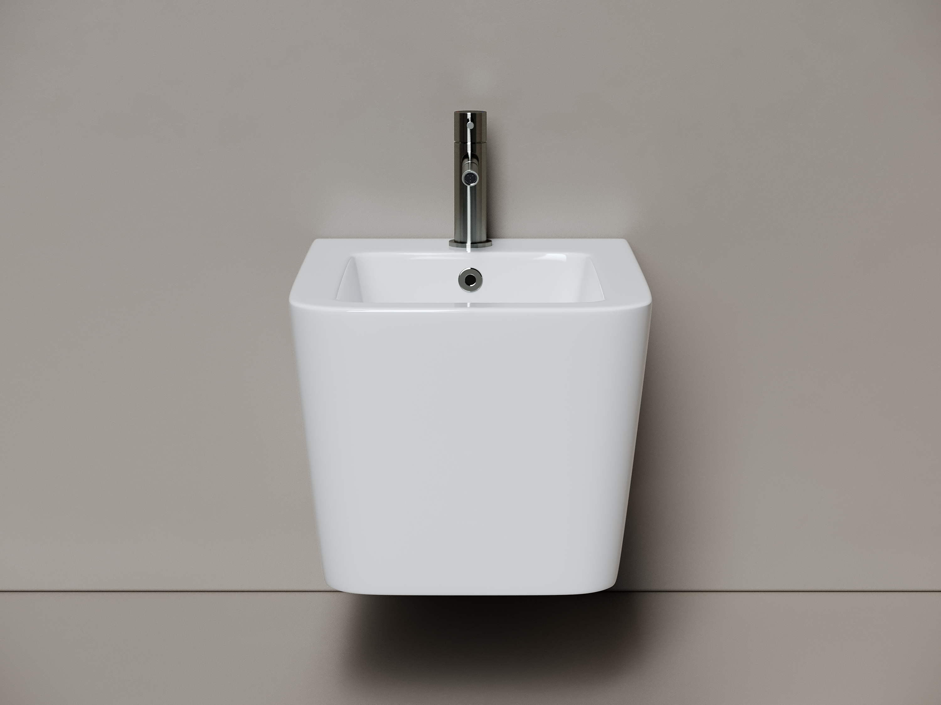 Фото Биде Ceramicanova Miro CN11004 подвесное, белый глянцевый