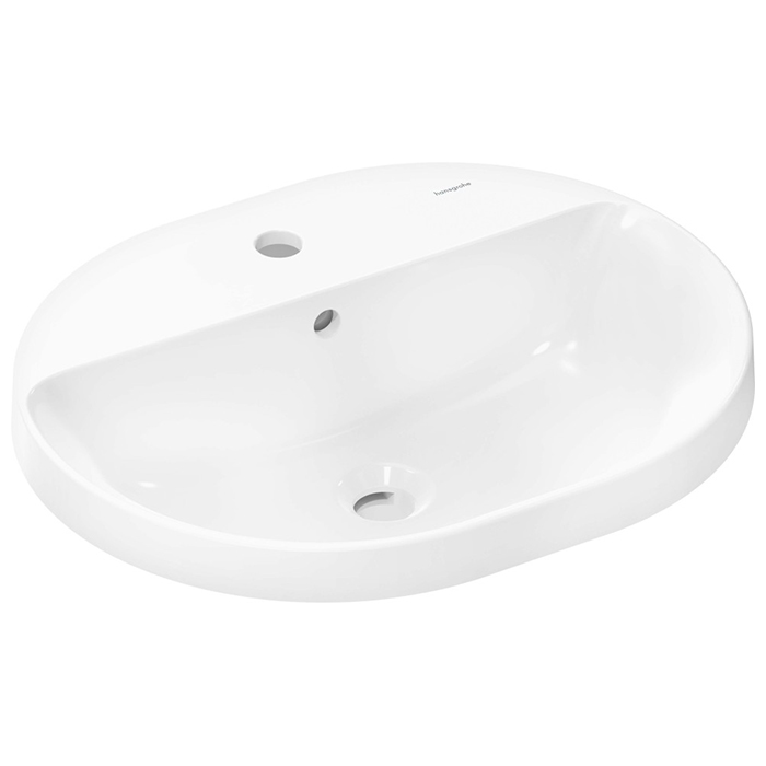 Фото Раковина Hansgrohe Xuniva 60161450 встраиваемая 45 см, цвет белый